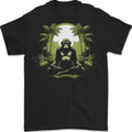 Meditating Monkey Spiritual Yoga Mens T-Shirt 100% Cotton