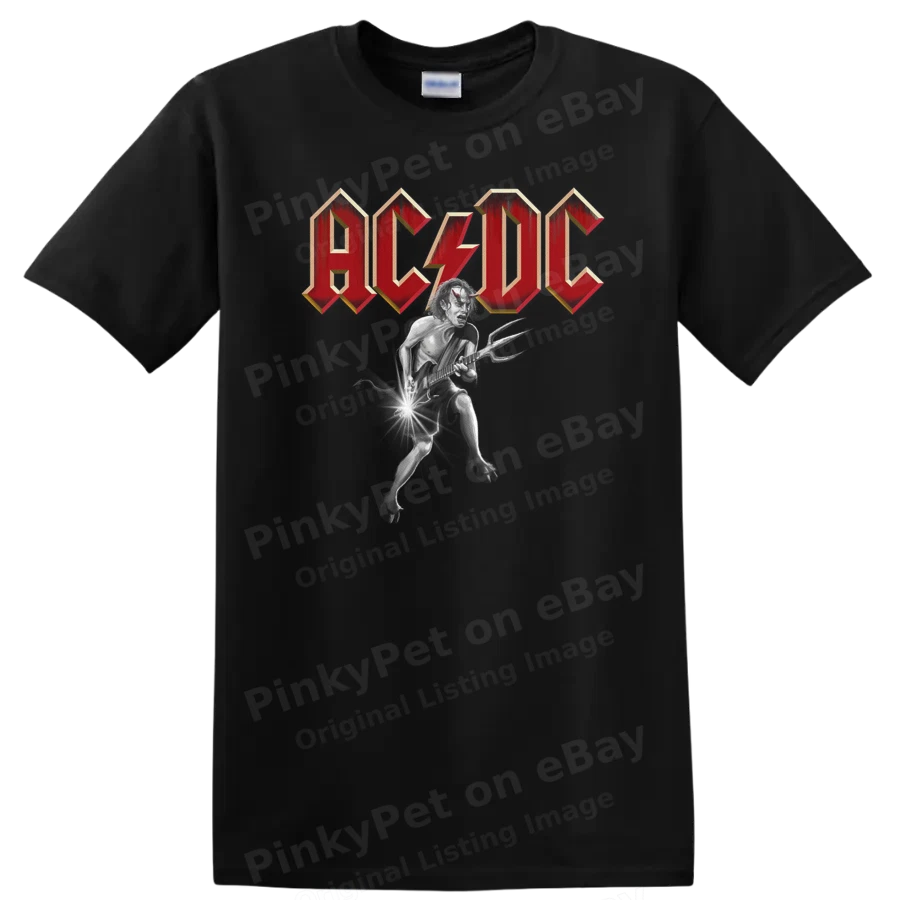 Rock Music T Shirt Electric Guitar Band Cool Design Vintage Style Tee