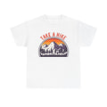 Take A Hike Mountains Camping Hiking Unisex Heavy Cotton Tee
