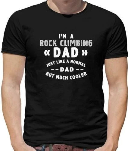 I'm A Rock Climbing Dad Mens T-Shirt - Fathers Day - Bouldering - Abseiling