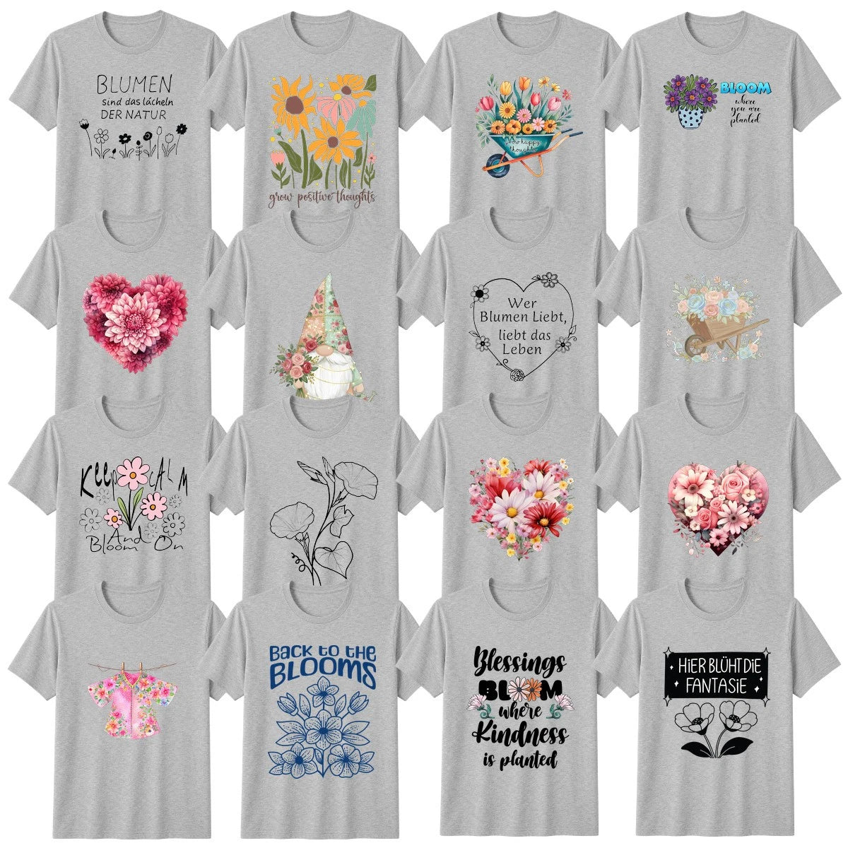 Botanical Art Gardening T-Shirt Cottagecore Garden Nature Lover Gift