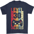 30th Birthday 30 Year Old Level Up Gaming Mens T-Shirt 100% Cotton