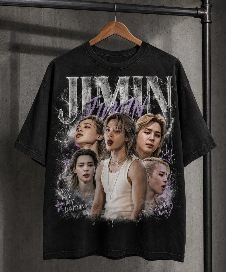 Jimin shirt,tour shirt,music fan gift,Korean Pop Aesthetic Streetwear,Gift