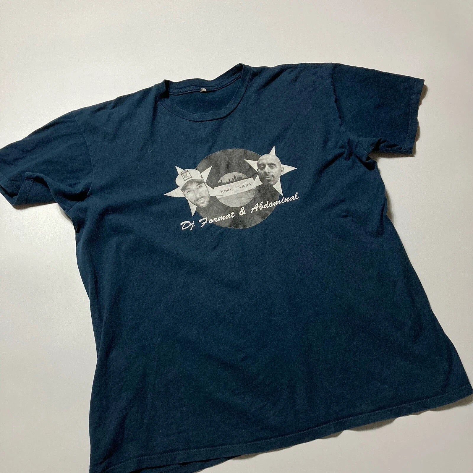vintage dj format & abdominal reunion tour rap tee