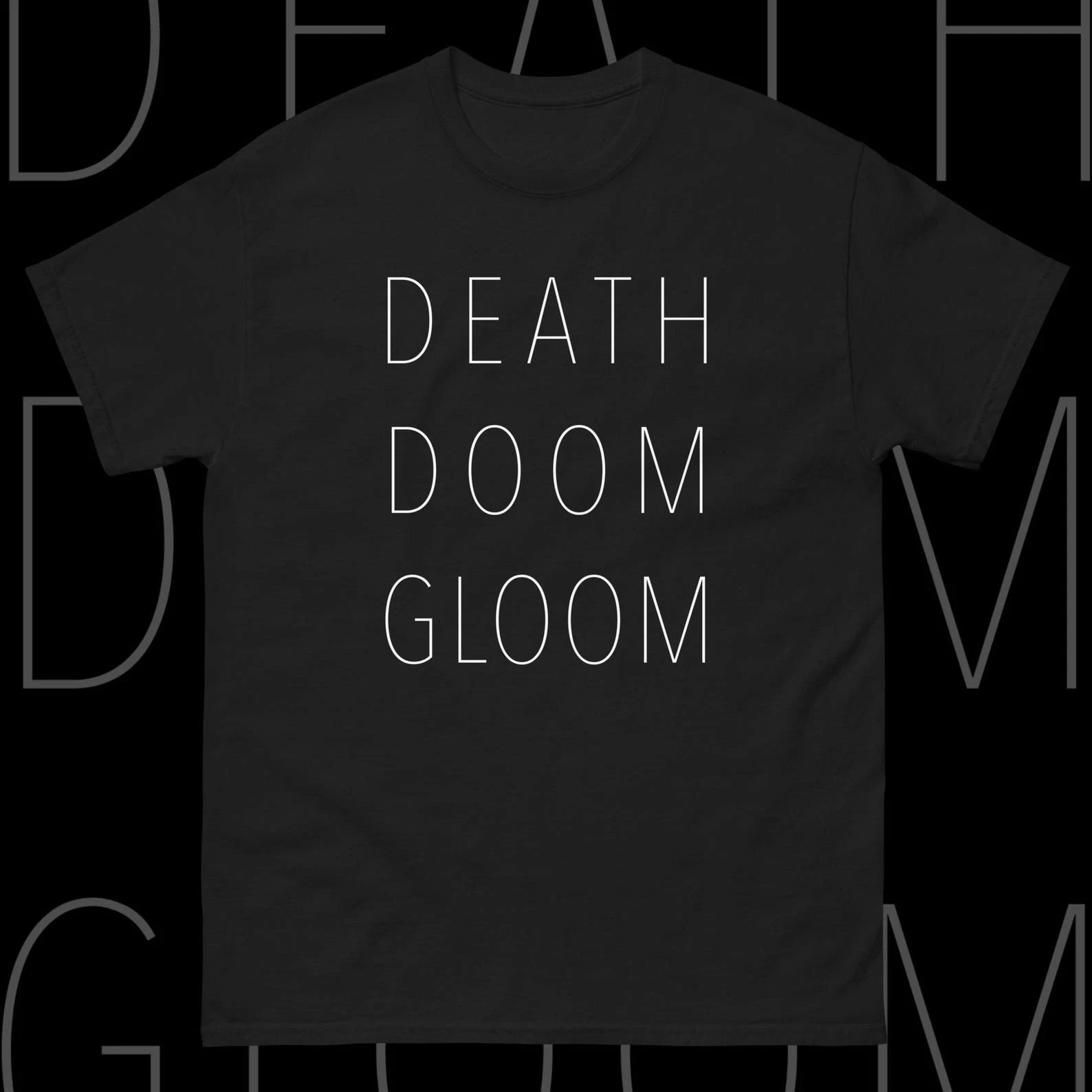 Death Doom Gloom Shirt Gothic Nu Goth Emo Tumblr Aesthetic Tee Unisex Tee