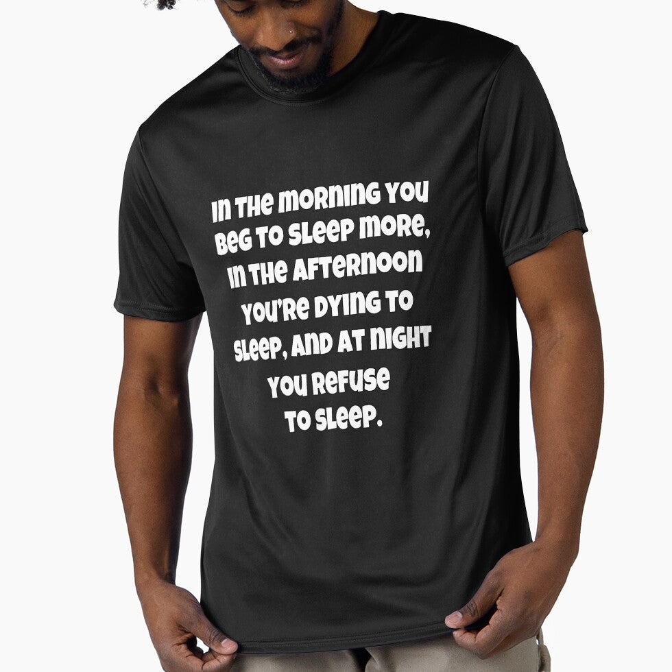 Funny Sarcastic Humor In The Morning You Beg To Sleep More by fantasticdesign