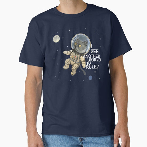 Astronaut Cat – I See Another World to Rule | Funny Space Cat quote by KBOR