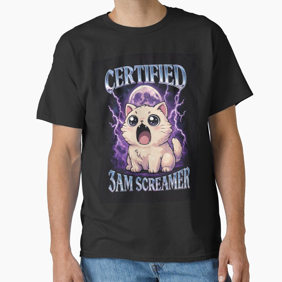 3AM Screamer – Kawaii Chaos Cat by catastrocat