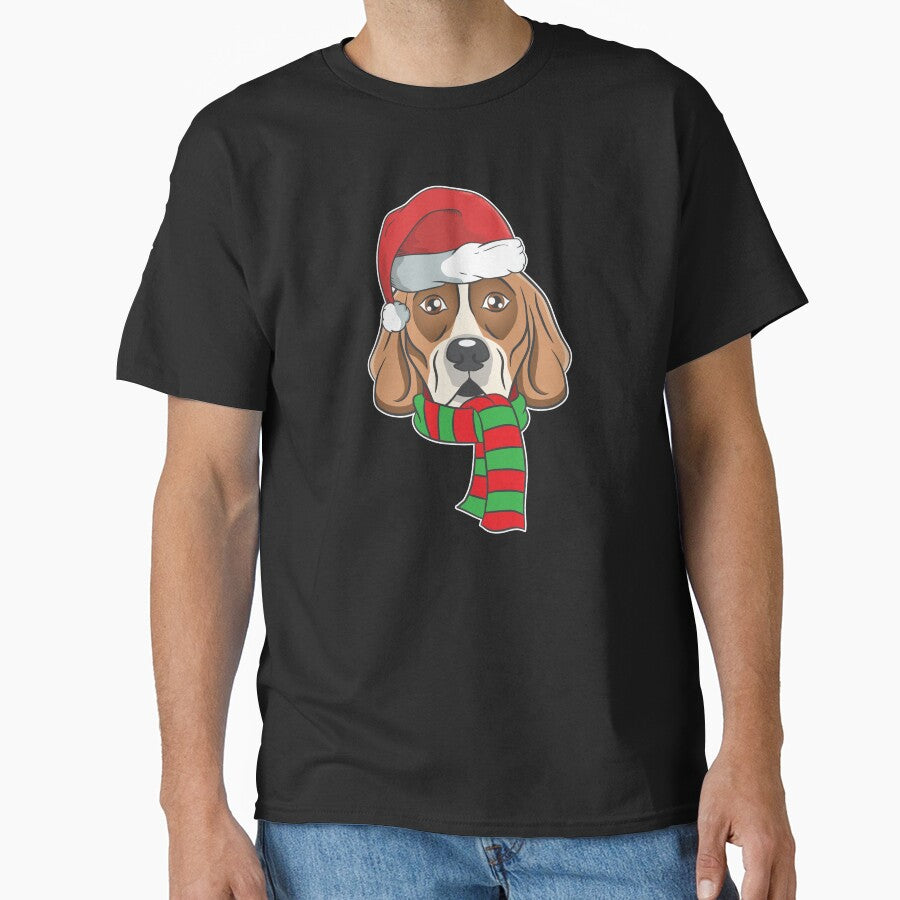 Funny Christmas Dog Xmas Santa Beagle Holiday Gift by haselshirt
