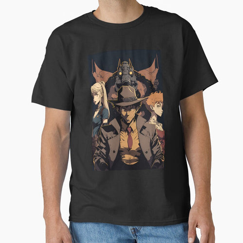 Anime Detective Man with his sidekicks by Bubblebuk