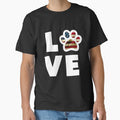 Cat Lover gift USA Paw Flag CAT is LOVE I Love My Cat Fun Design by djpraxis