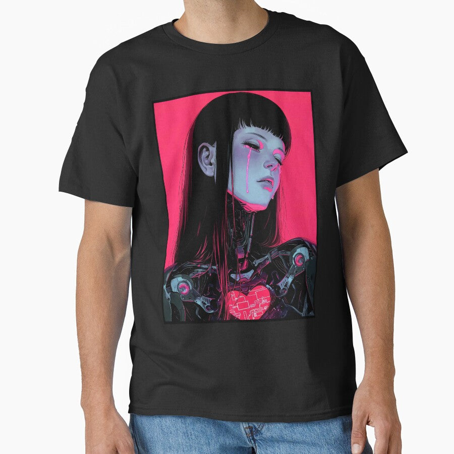 Vaporwave Cyborg Heart Girl by ShurikenStar