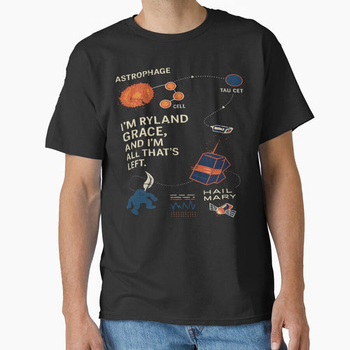 Astrophage Tau Ceti Mission Shirt, Project Hail Mary Science Diagram Sci-Fi Tee by LBERRA