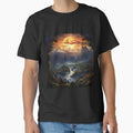 Fantasy Landscape - Waterfall at Sunset by Fantasy Masterpiece