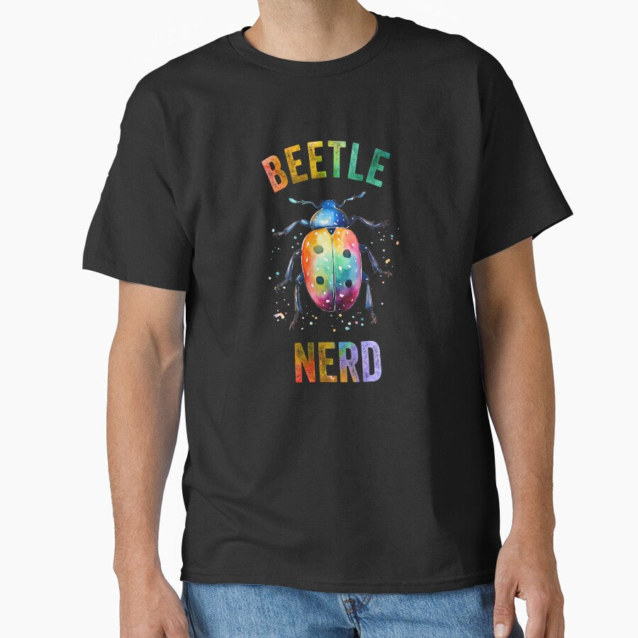 Beetle Nerd Colorful Watercolor Beetle by Zurickdesigns