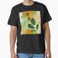 Boho Abstract Leaves In Green And Warm Earthtones by DEC02