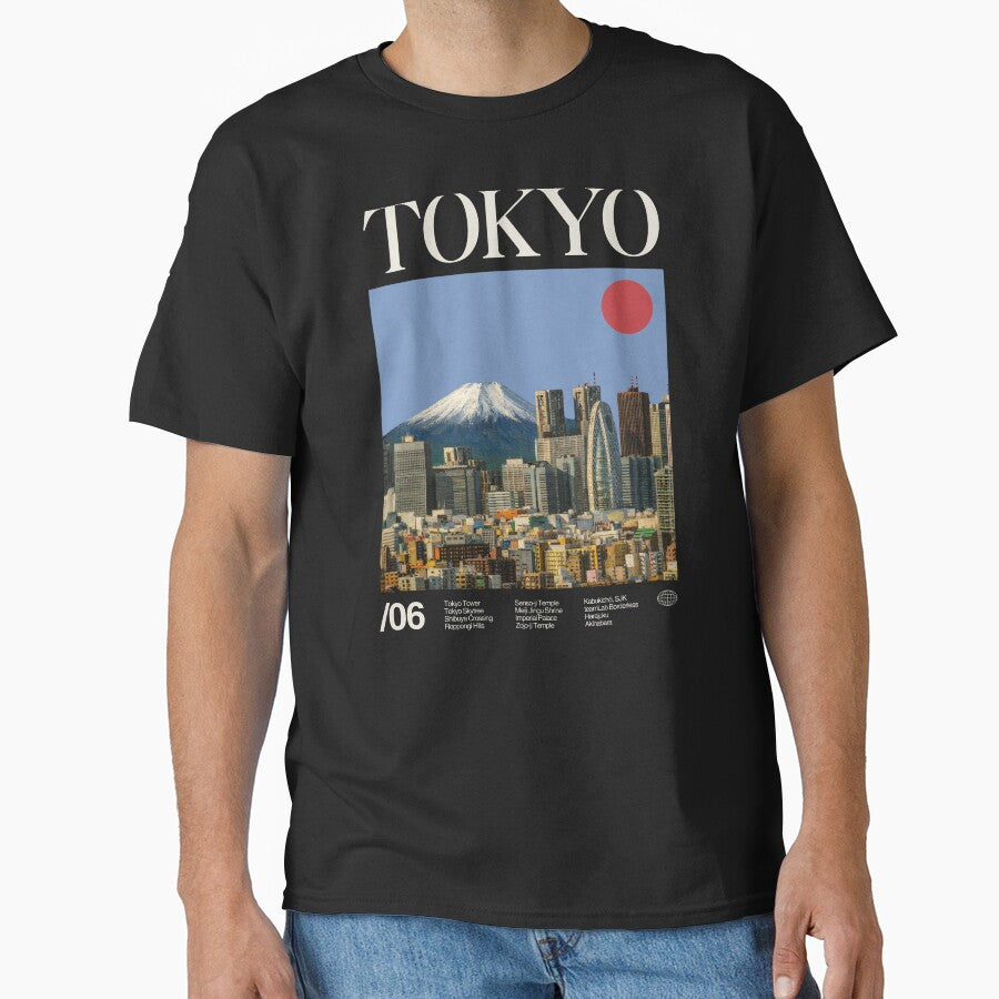 Tokyo Minimalist Aesthetic Dark Colour by moyjoystudio
