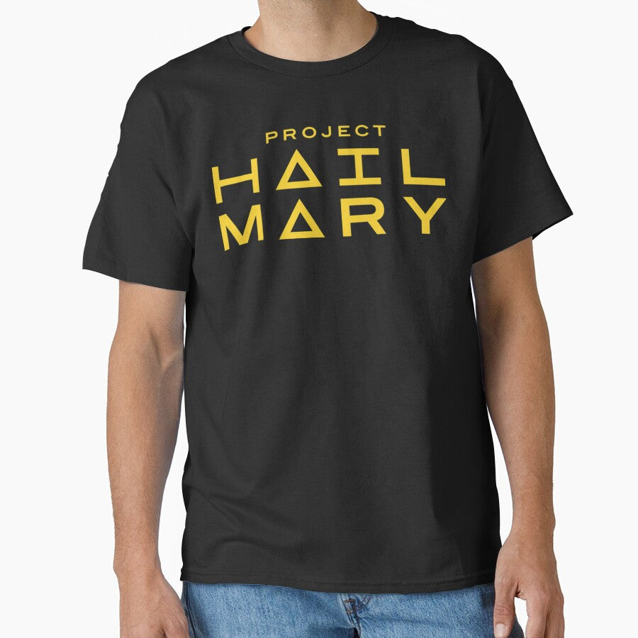 Project Hail Mary Minimal Sci-Fi Logo Space Typography Classic T-Shirt by LBERRA