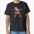 Christmas Baseball Santa Funny Holiday Sports Style by miaa-artistshop