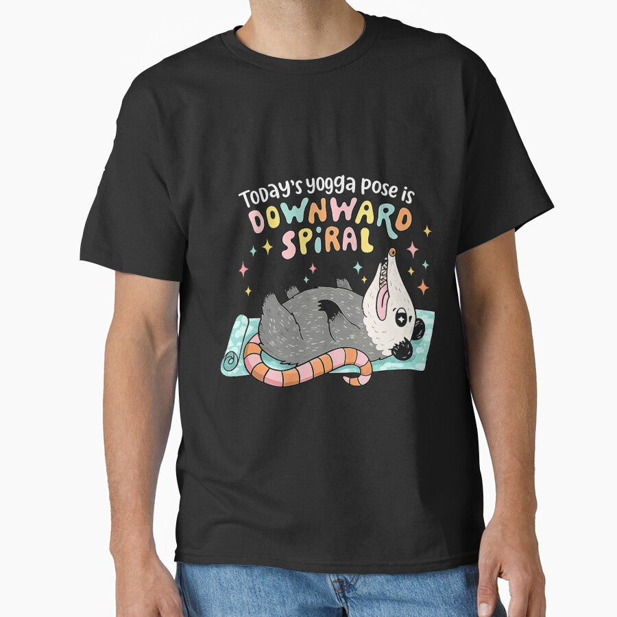 Downward Spiral Yoga Pose Funny Dog by najaks