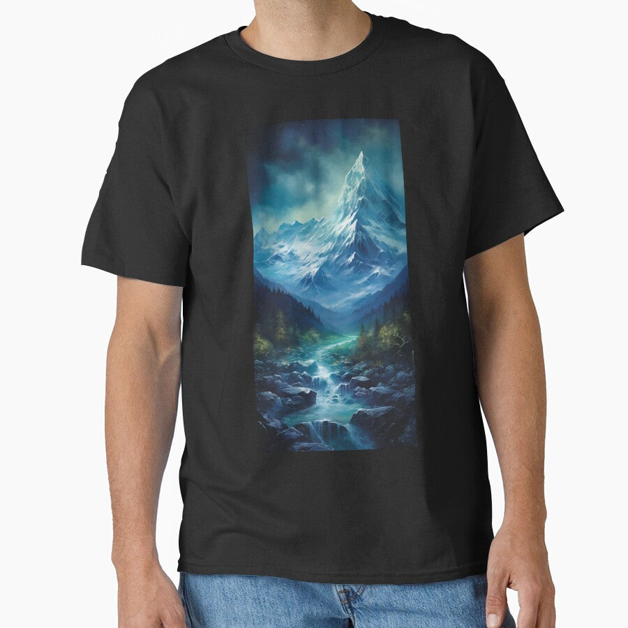 Fantasy Landscape - Snowy Mountain Peak by Fantasy Masterpiece