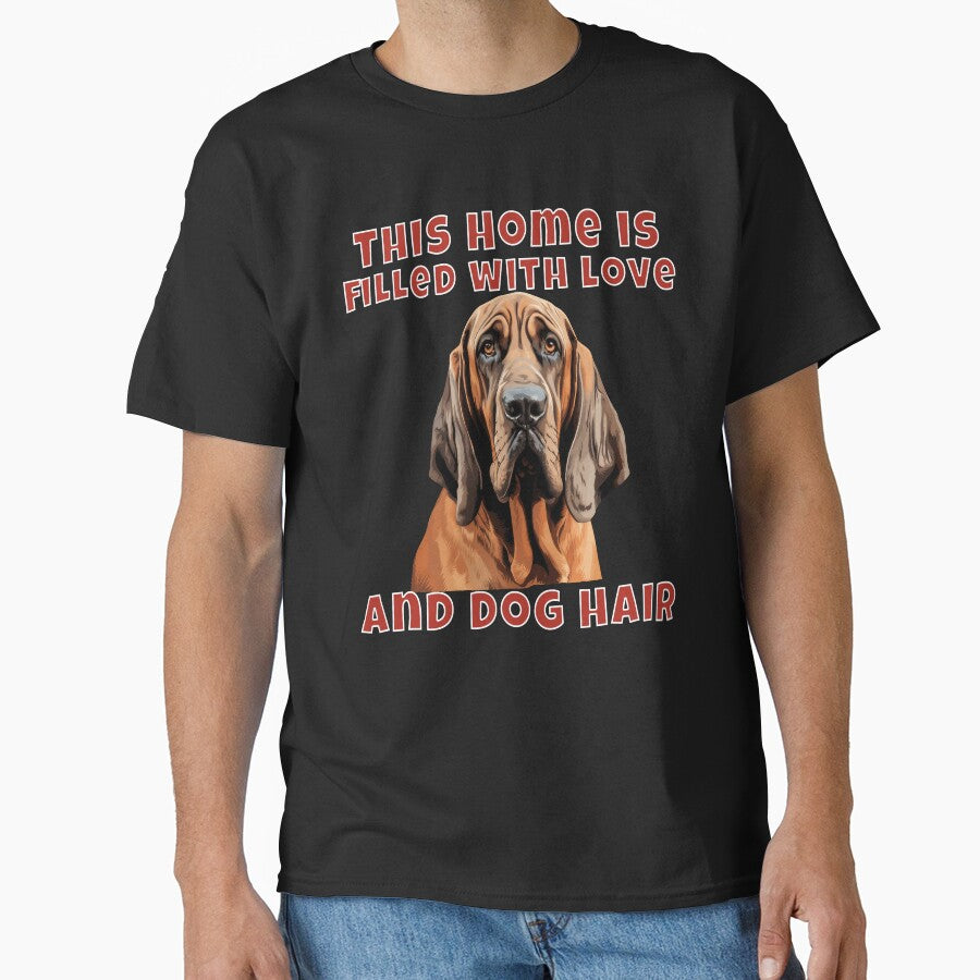 Bloodhound Owner Watercolor This Home Is Filled With Love by fantasticdesign