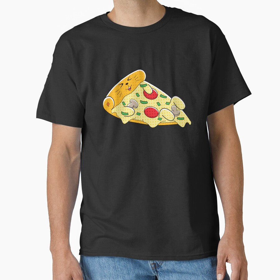 Yummy Kawaii Cat Pizza by PosterpartyCo