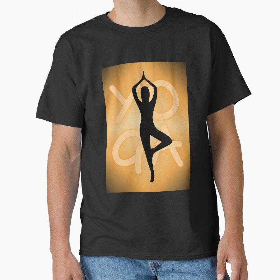 Yoga Pose Neon Orange Yoga Lettering by SoccaTamam