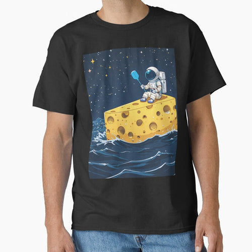 Astronaut Sailing on Space Cheese by PixelVibe782