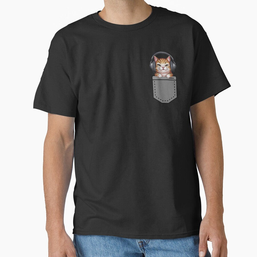 Cute cat wearing headphones by Clouth Clothing  ⭐⭐⭐⭐⭐