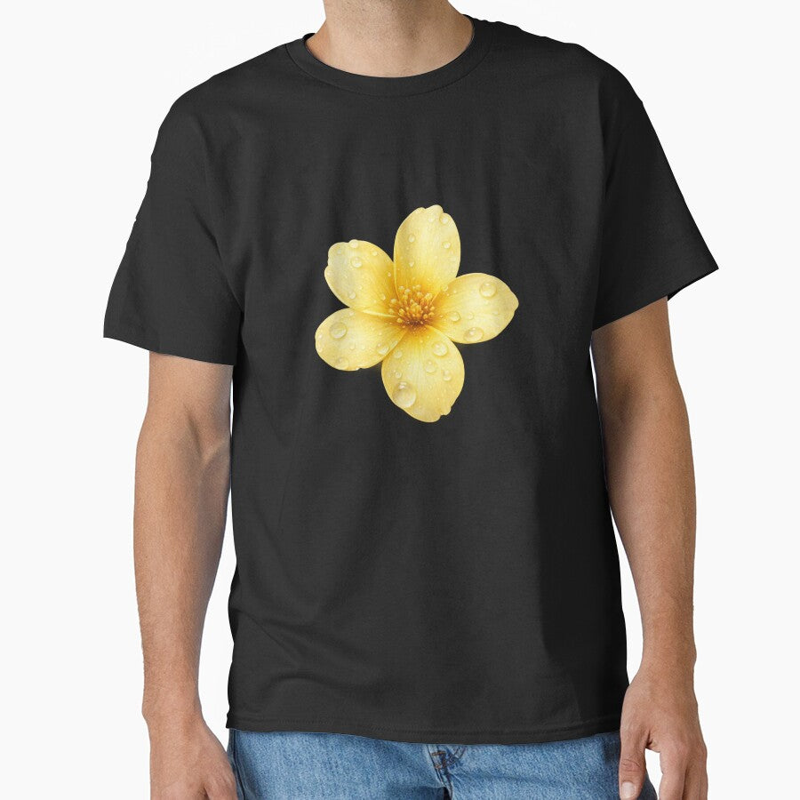 Yellow Flower with Water Drops by MKVisions