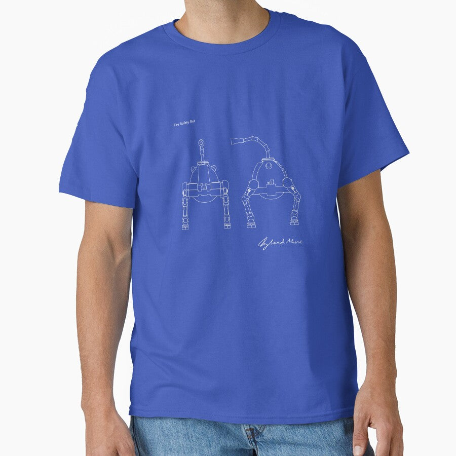 Fire Safety Robot blueprint - Prints & T-shirt by iylandmoncee