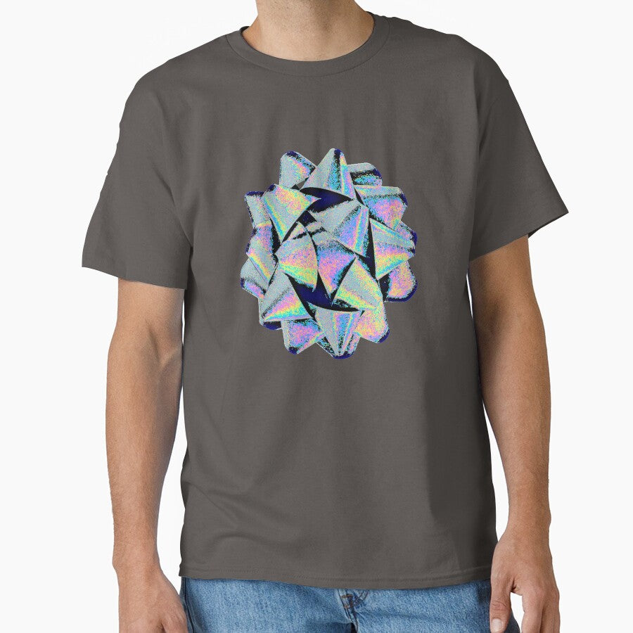 Silver Holographic Bow by dinaaaaaah
