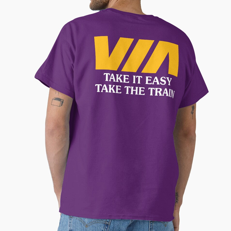 Vintage Advertising - Take it Easy Take the Train! by Kingston Sub by Jason Shron
