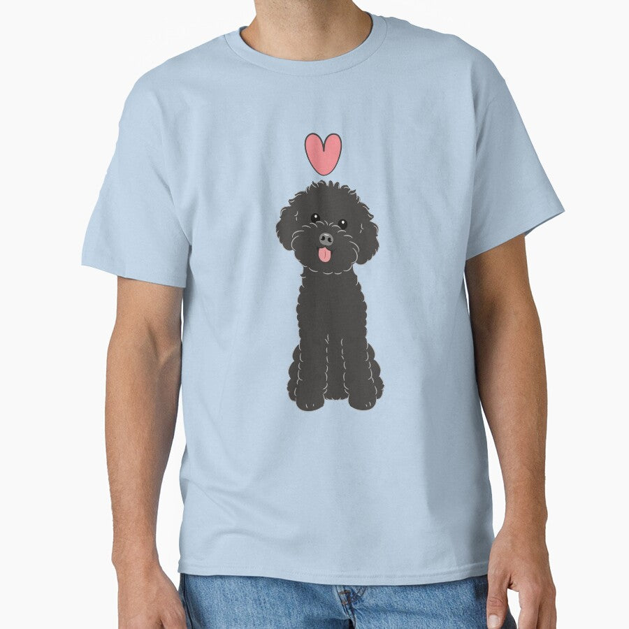 LOVE Black Toy Poodle by Lulupainting