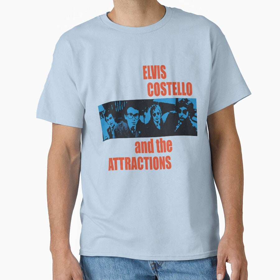 Retro Vintage Elvis Costello The Attractions Awesome For Music Fan by MorganPillory
