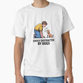 Easily Distracted By Dogs Funny Sticker by PawfectStickersCo