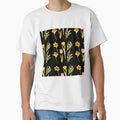 Daffodil tulip snowdrop Easter a seamless pattern black by Yana Mustafina | Boho Soulful Designs