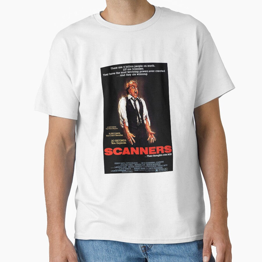 Scanners 1981 Movie Poster Art Halloween Horror movie scifi film by ScannersTuyenHo