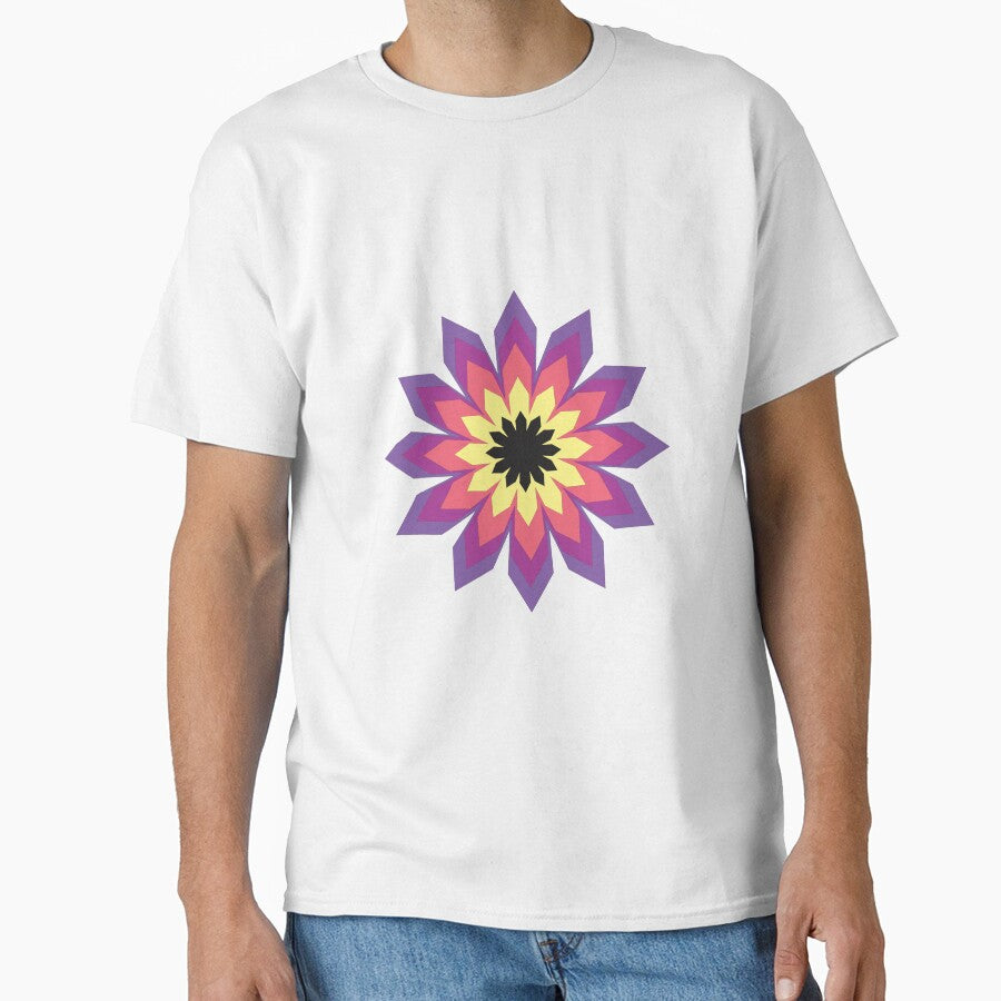 bright colorful graphic flower (Yellow, pink, black, purple) by Ati-Ipsa