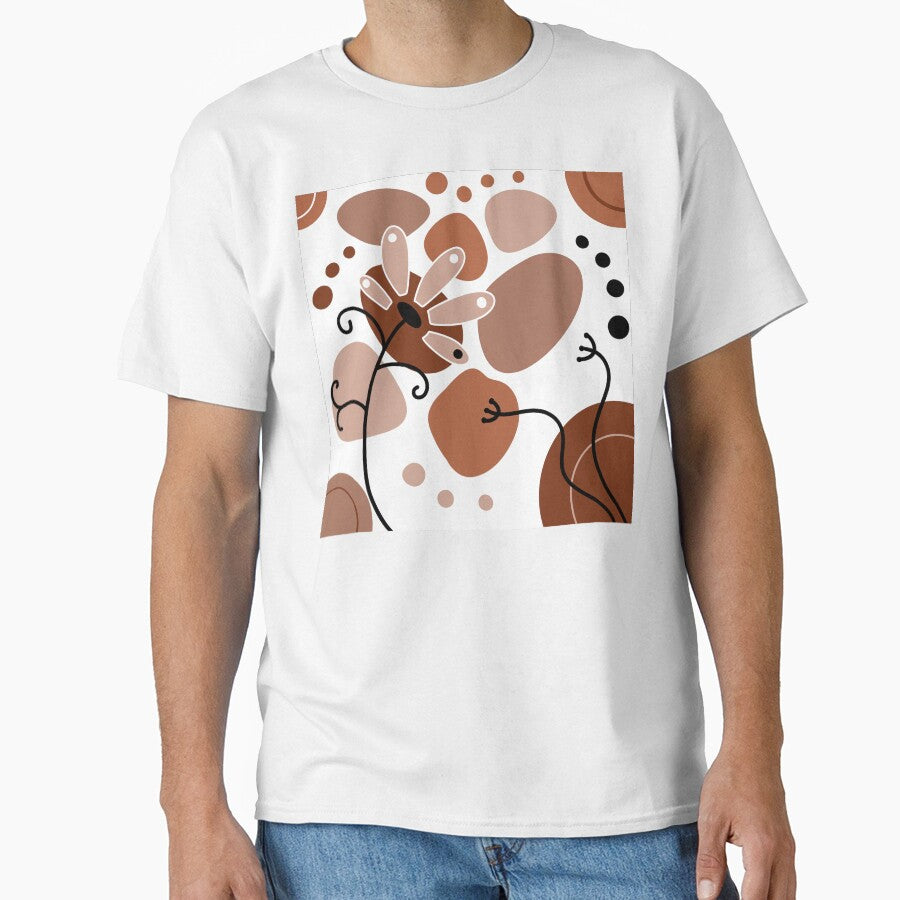 Chocolate Brown Whimsical Boho Design by Sartoris Art