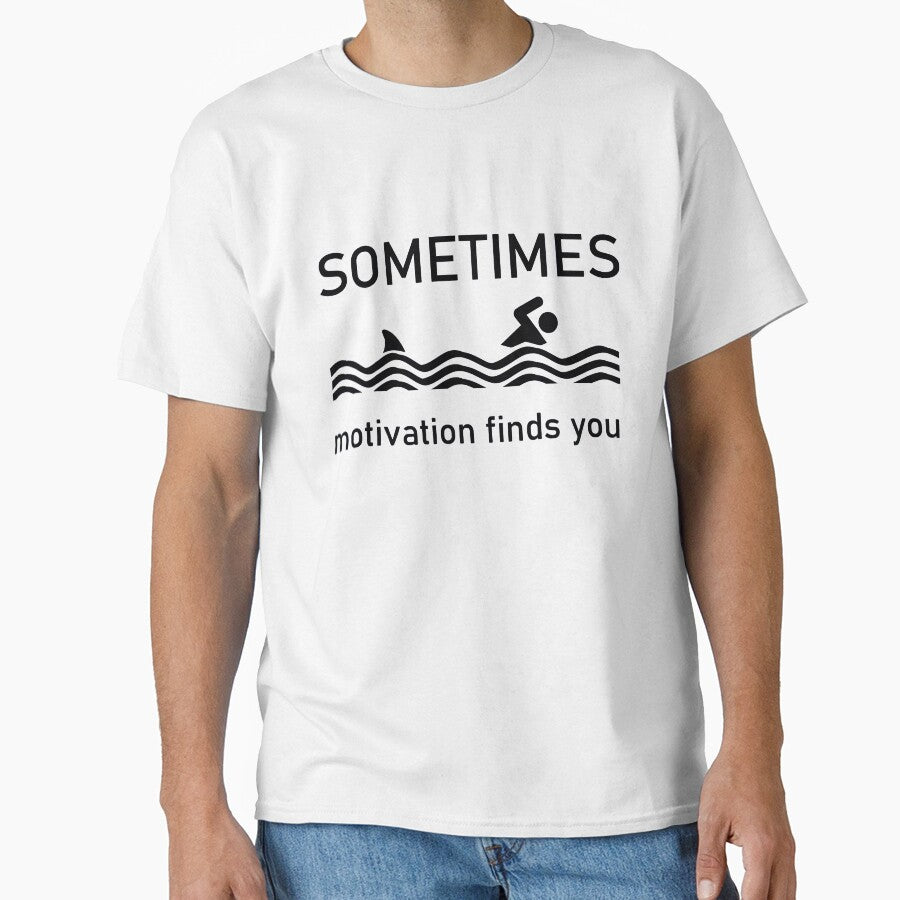 Sometimes Motivation Finds You swimming art by BeatrixKnoll