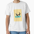 SURF - YELLOW - BLUE - MINIMAL - POSTER - SURF RETRO by Tropical Blood