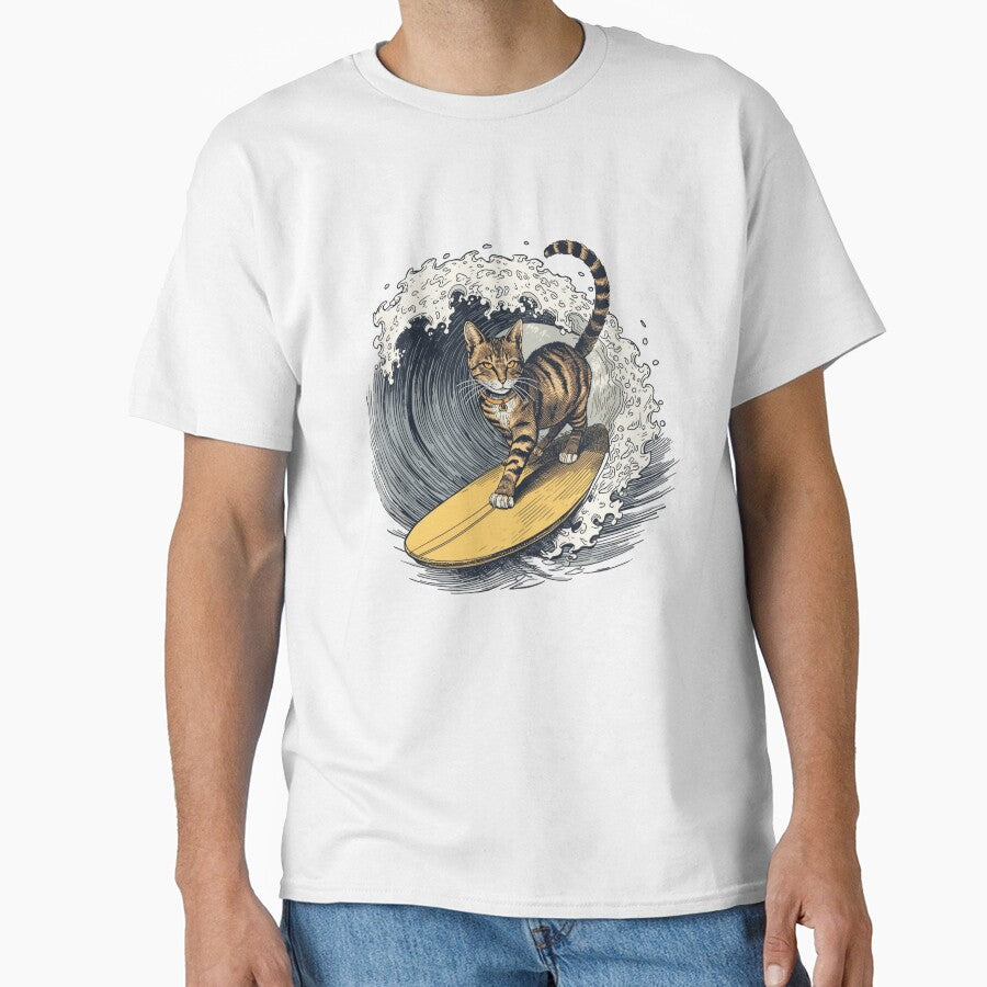Vintage Surfing Cat by SOUFIANE1991