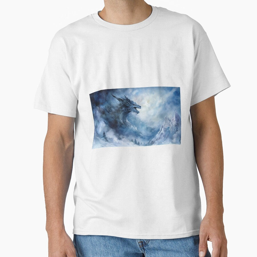 Dark Fantasy Watercolor - Winter Dragon by Fantasy Masterpiece