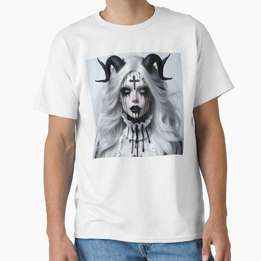 Demon Woman in White by GalleryBrisArt