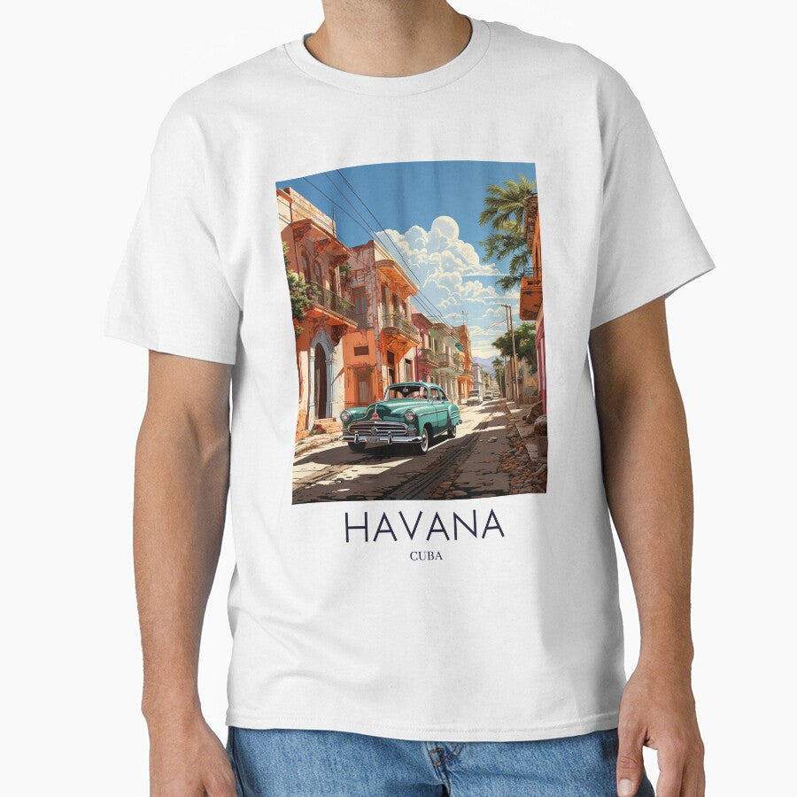 A Pop Art Travel Print of Havana - Cuba by StudioRedKoala