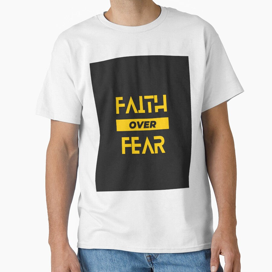 Faith Over Fear - Motivation Quote by Iden-store