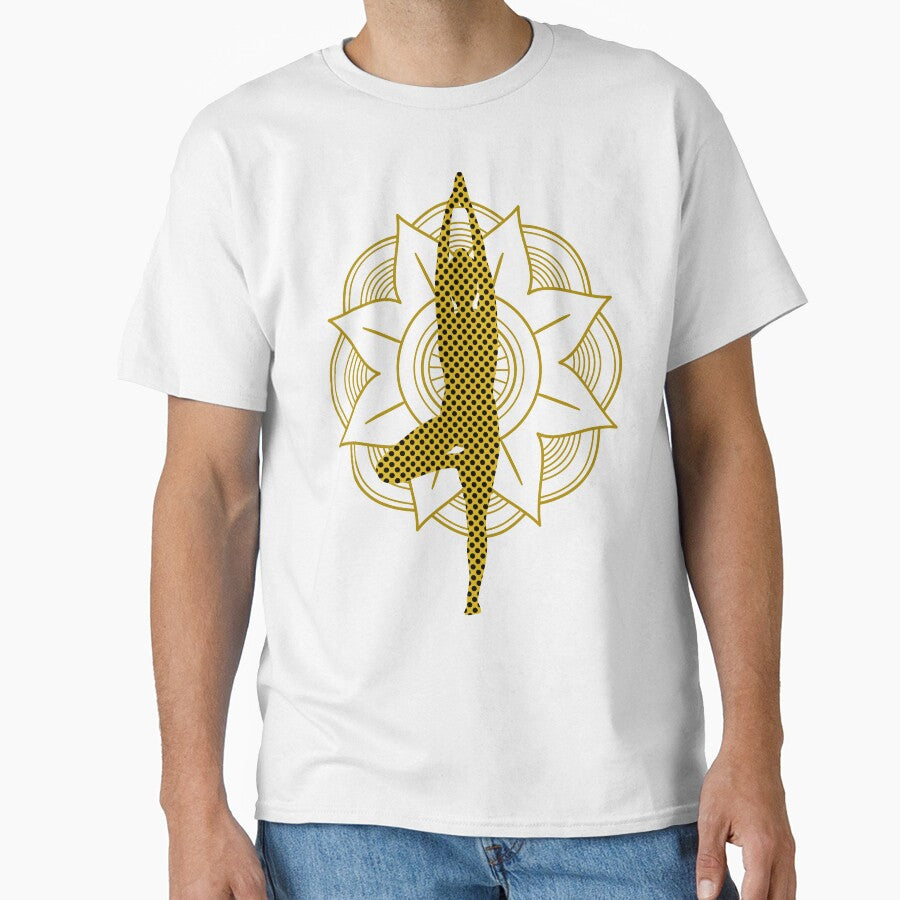 Yoga Tree Pose With Mandala by Laanas55