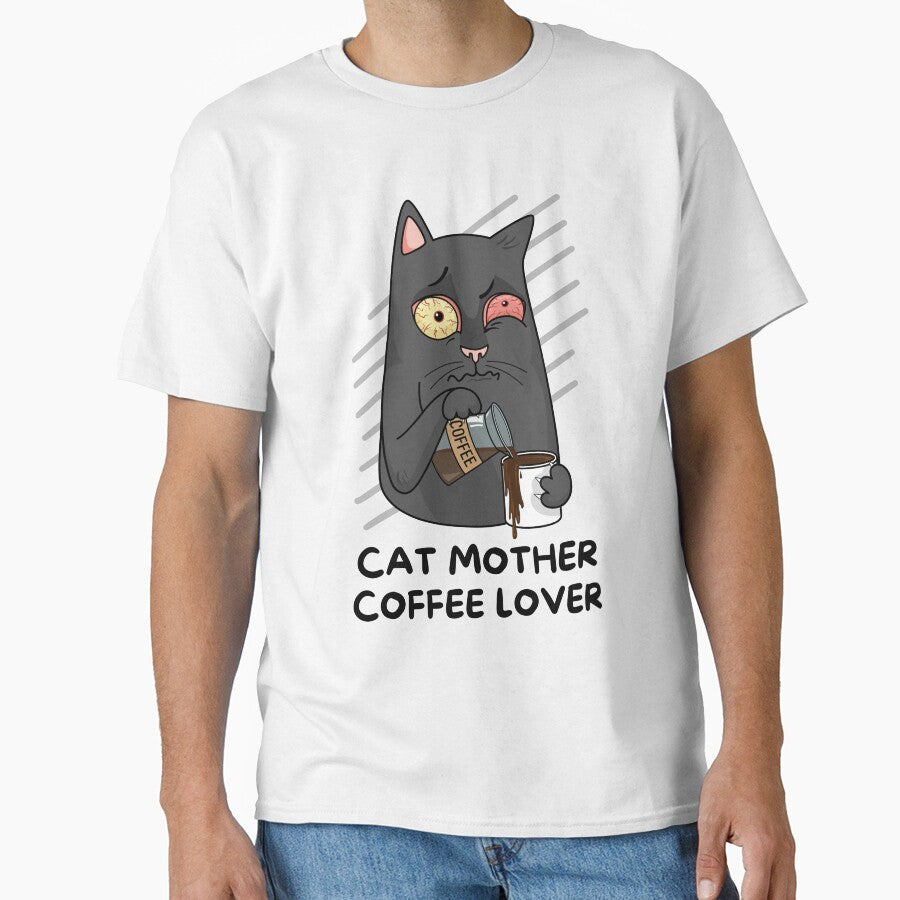 Cat Mother Coffee Lover Funny by Shop801